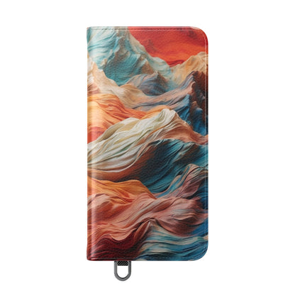 Fabric Peaks Sunset - Samsung S25 Case - Portemonnee
