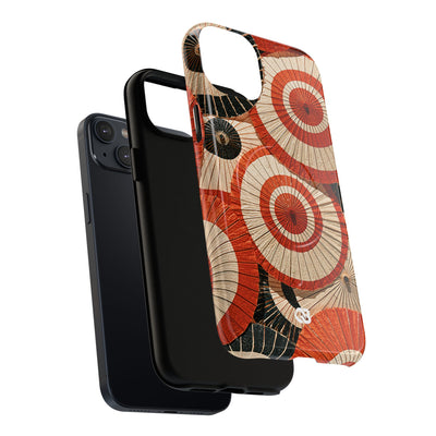 Vermilion Wagasa Motif · Tough 2.0 Magnetic Phone Case for iPhone · Red