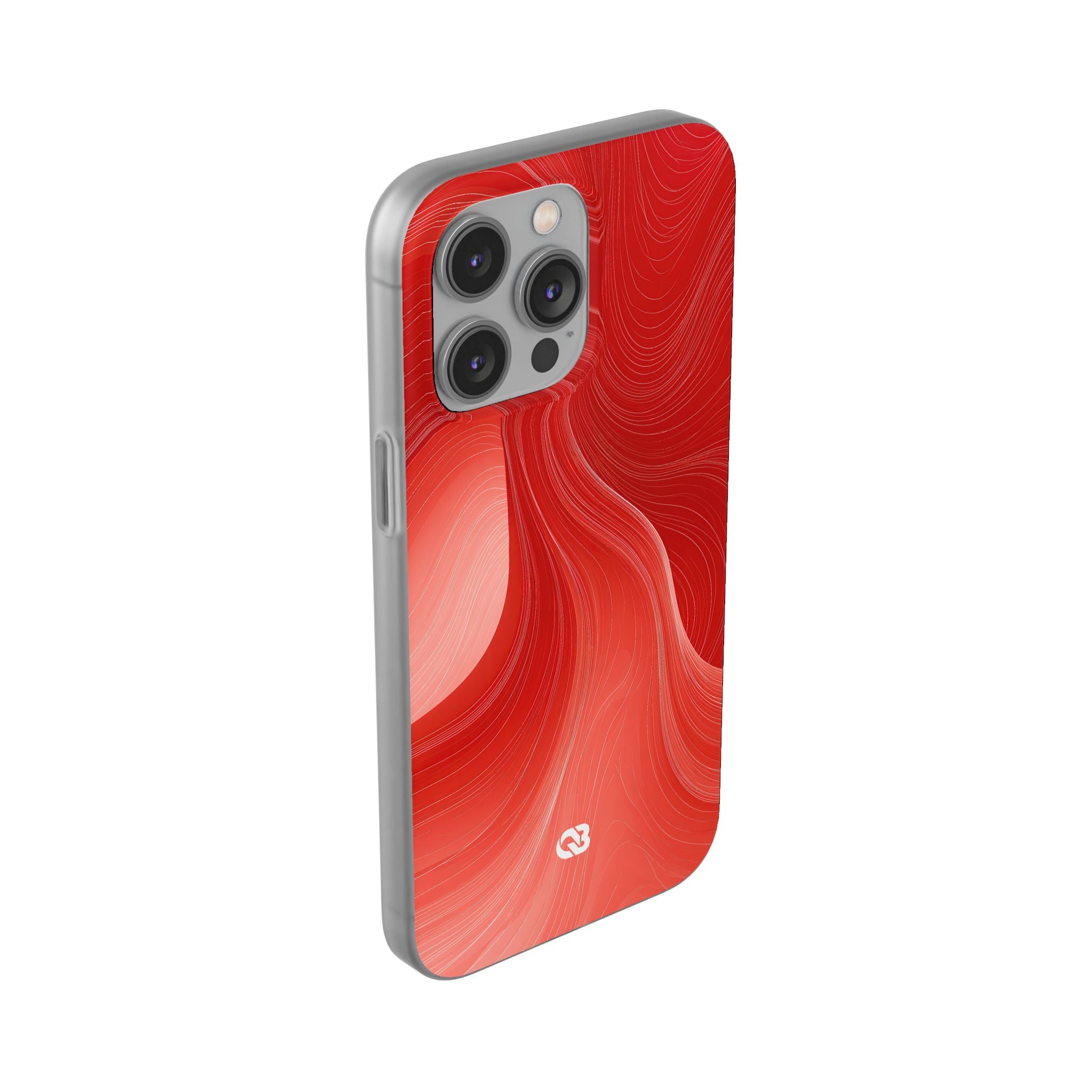 Red Lite Phone Case for iPhone - Crimson Silk Strands