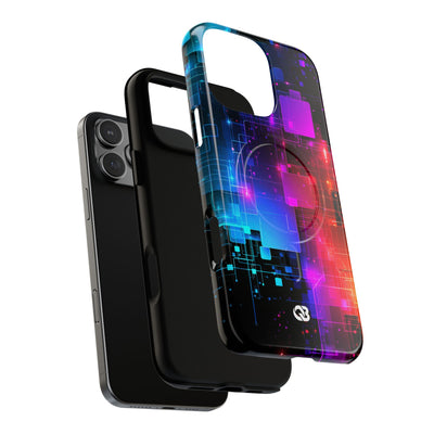 Spectral Circuit Grid · Tough 2.0 Magnetic Phone Case for iPhone · Black