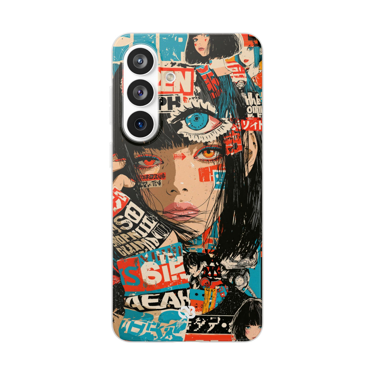 Shibuya Street Collage · Lite Phone Case for Samsung · Red