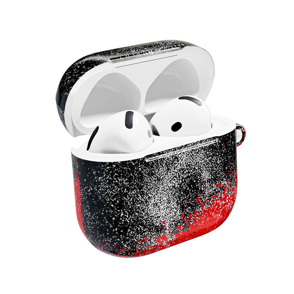 Crimson Noir Drip · Hard Case for AirPods & AirPods Pro · Black