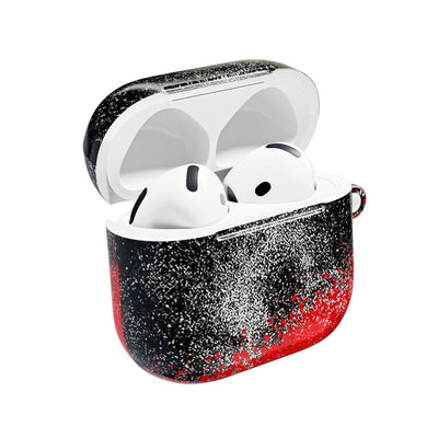 Crimson Noir Drip · Hard Case for AirPods & AirPods Pro · Black