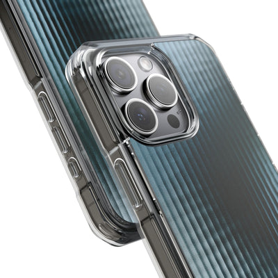 Blue Impact MagSafe Phone Case for iPhone - Glacial Reeded Glass