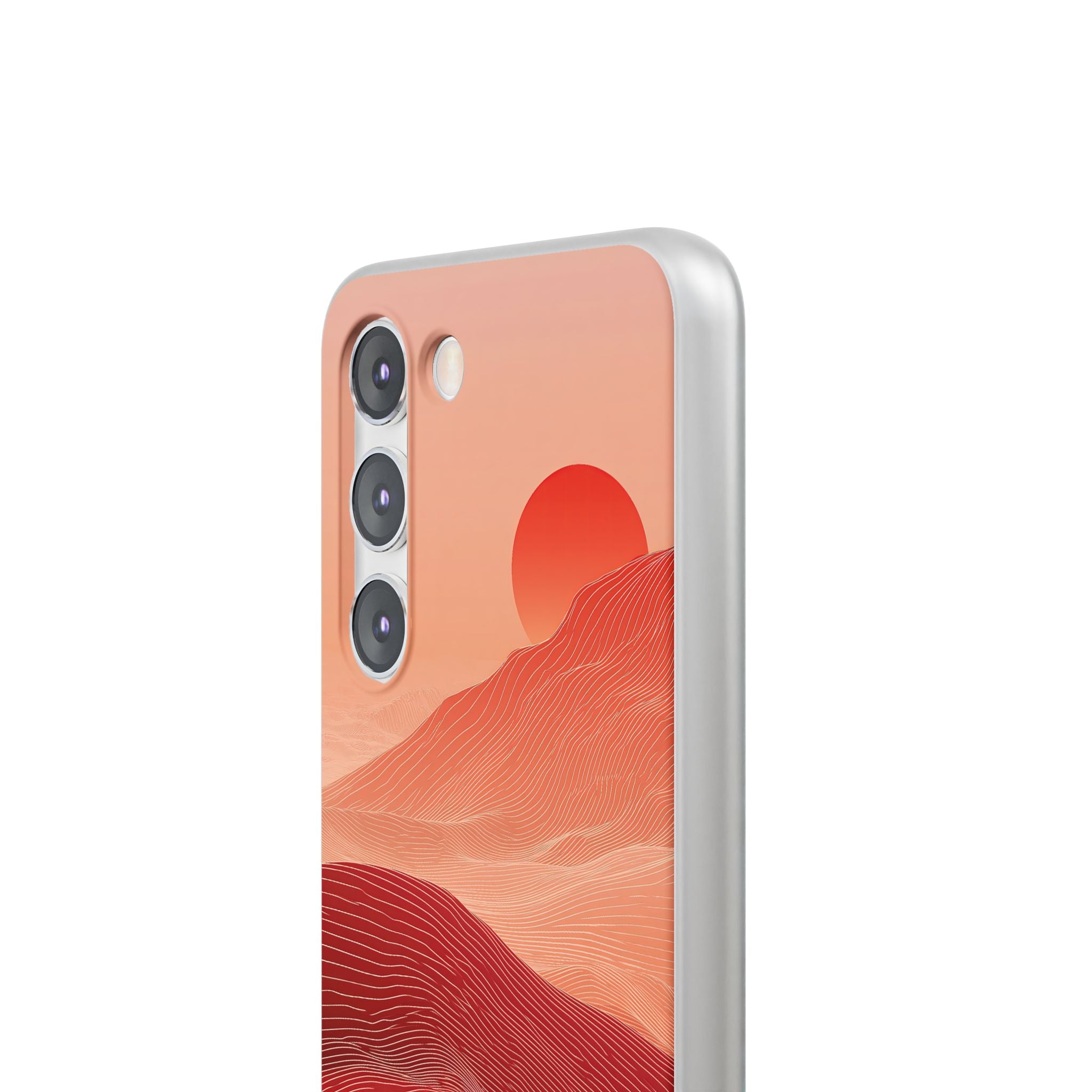 Red Lite Phone Case for Samsung - Crimson Ridge Lines