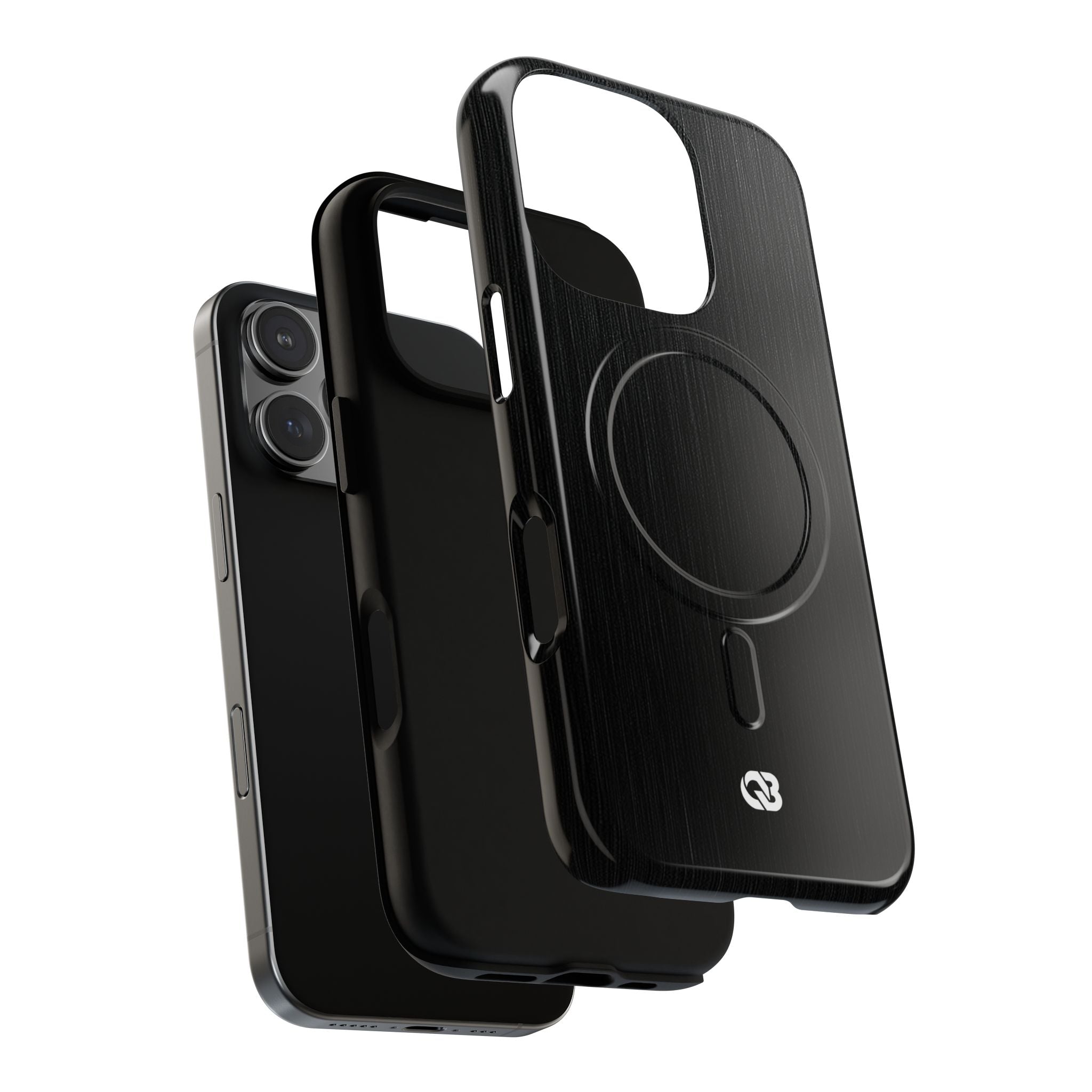 Black Tough 2.0 Magsafe Phone Case for iPhone - Brushed Obsidian Slate