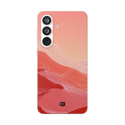 Red Lite Phone Case for Samsung - Crimson Ridge Contour