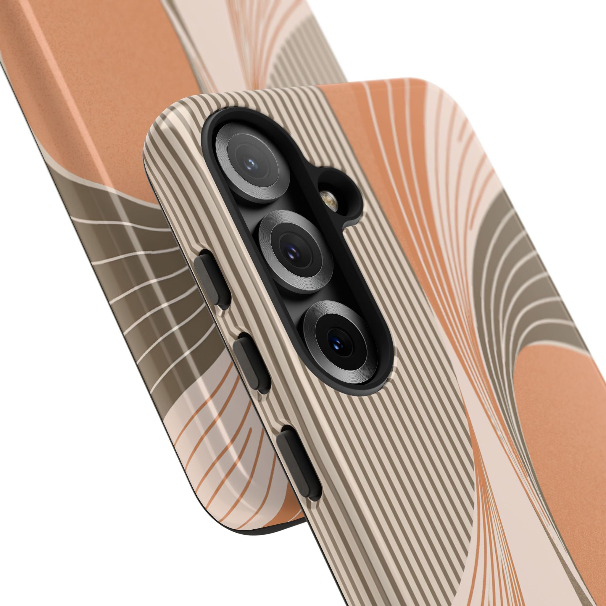 Orange Tough Phone Case for Samsung - Desert Arc Horizon