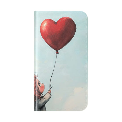 Heart Balloon Whimsy - iPhone 16 Plus Case - Wallet