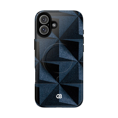 Faceted Slate · Tough 2.0 Magnetic Phone Case for iPhone · Blue