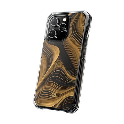 Gold Impact MagSafe Phone Case for iPhone - Molten Copper Strands