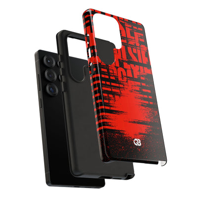 Crimson Redaction · Tough Phone Case for Samsung · Black
