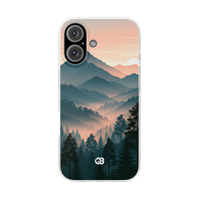Teal Lite Phone Case for iPhone - Alpine Teal Horizon