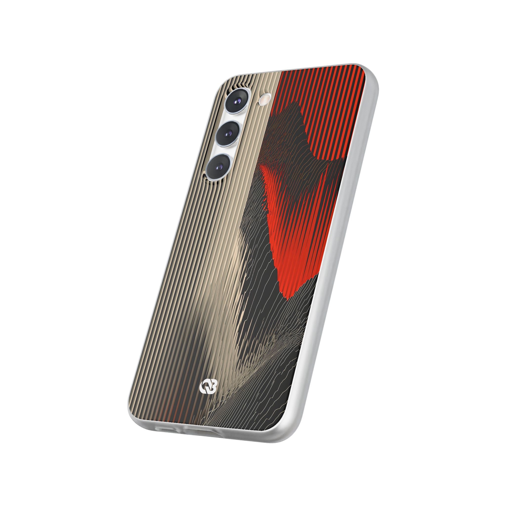Red Lite Phone Case for Samsung - Crimson Pulse Topo