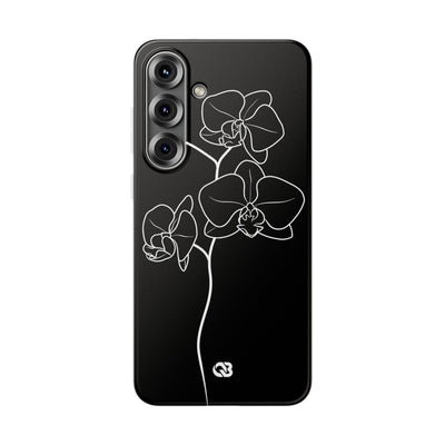 Black Lite Phone Case for Samsung - Noir Alabaster Orchid