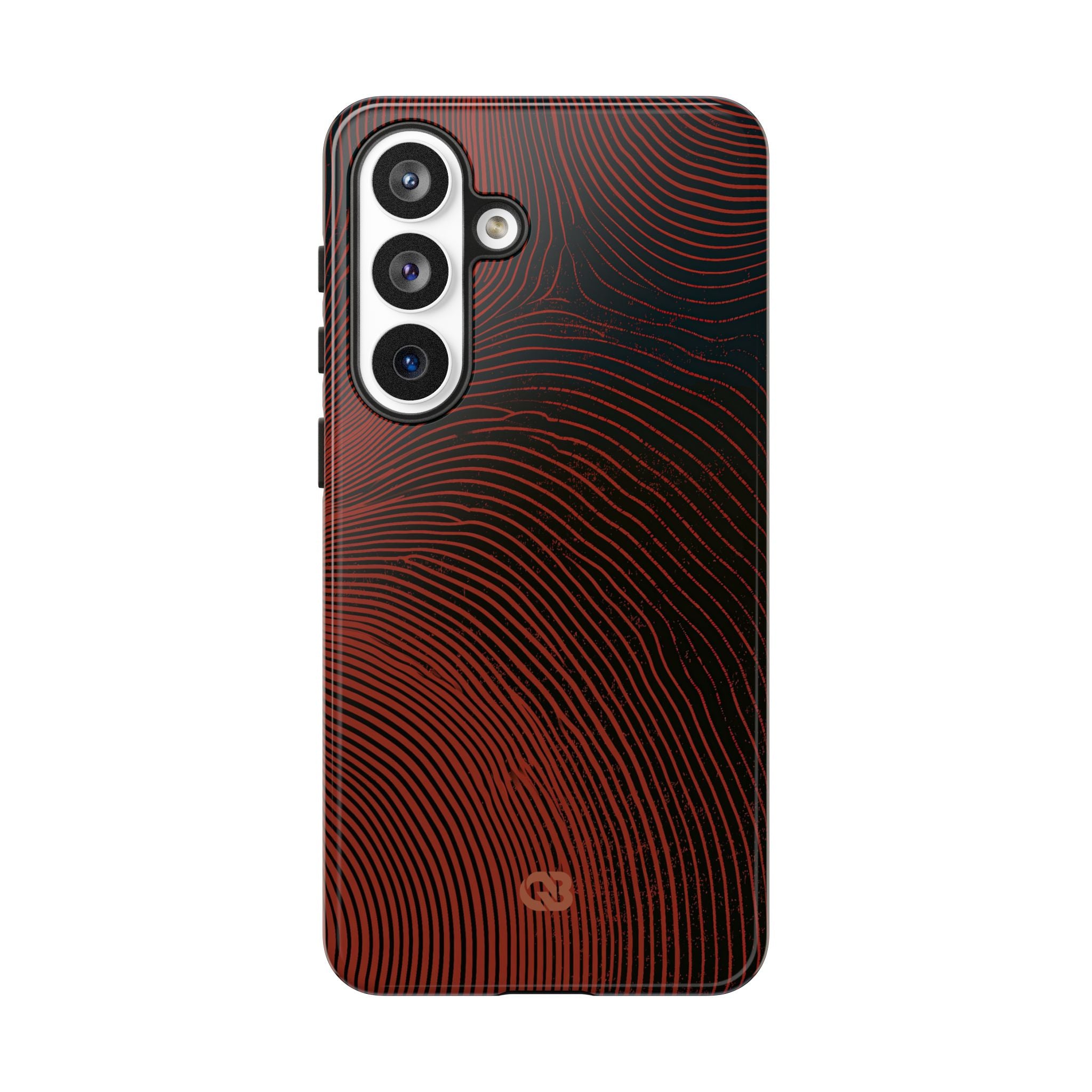 Red Tough Phone Case for Samsung - Terracotta Nerve Map