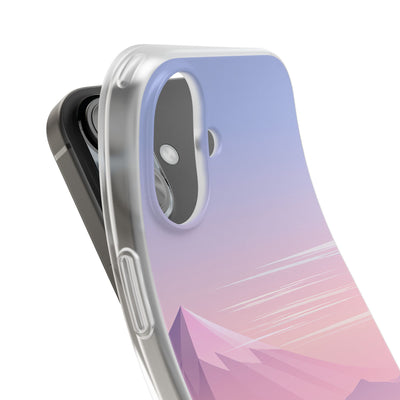 Purple Lite Phone Case for iPhone - Lavender Alpine Dawn