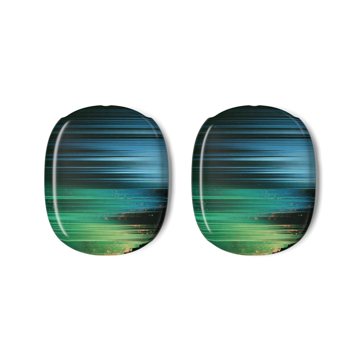 Digital Shoreline Drift · Hard Case for AirPods Max · Teal
