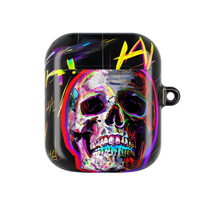 Neon Skeleton Laughter - AirPods Case