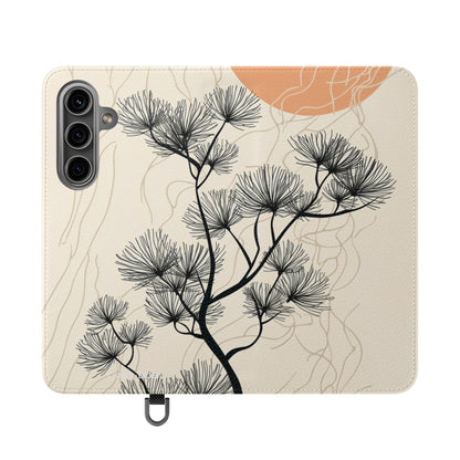 Spiky Tree Sunset - Samsung S24 Case - Wallet