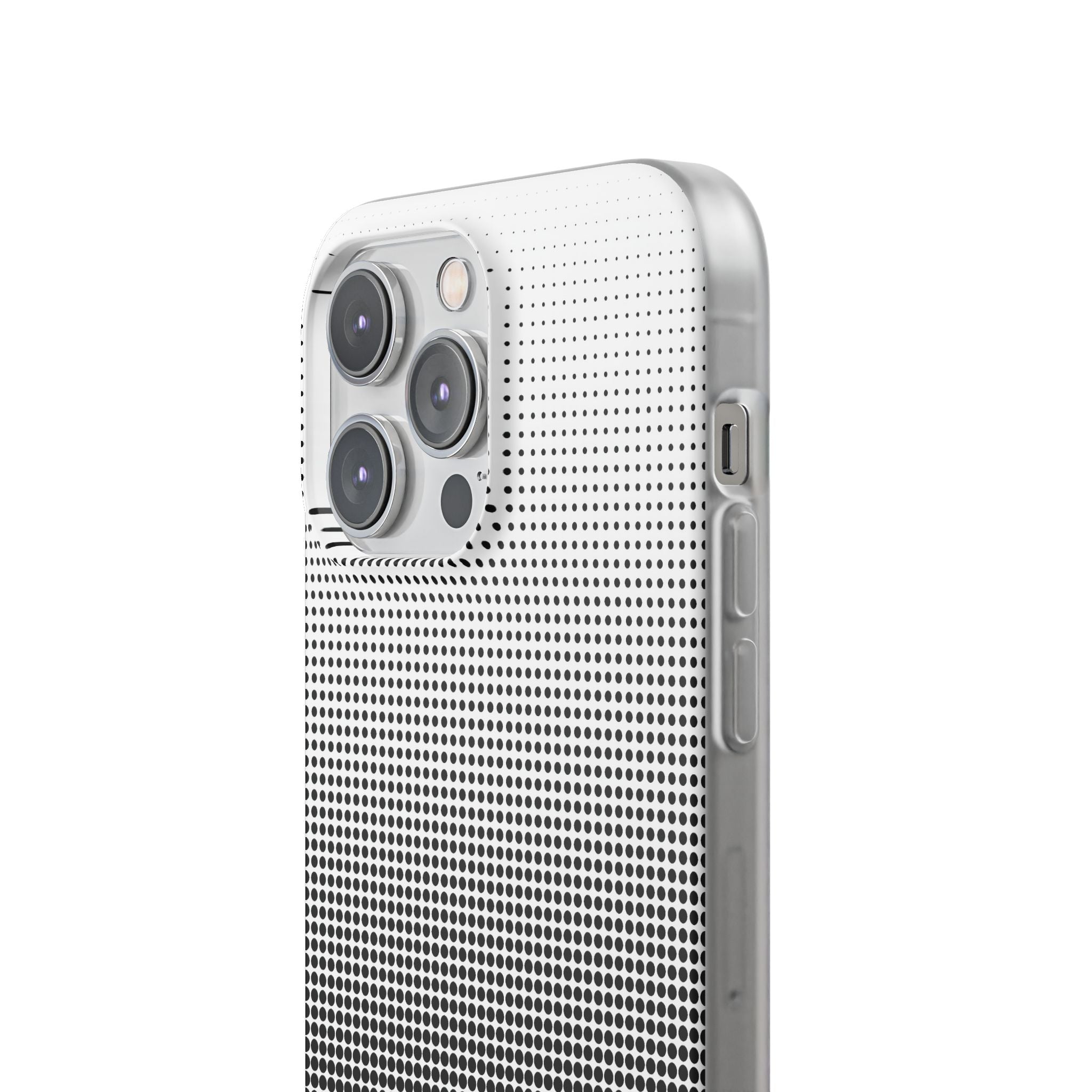 Black Lite Phone Case for iPhone - Obsidian Halftone Flux