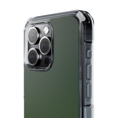 Evergreen Gradient · Clear Impact Magnetic Phone Case for iPhone ·  Green