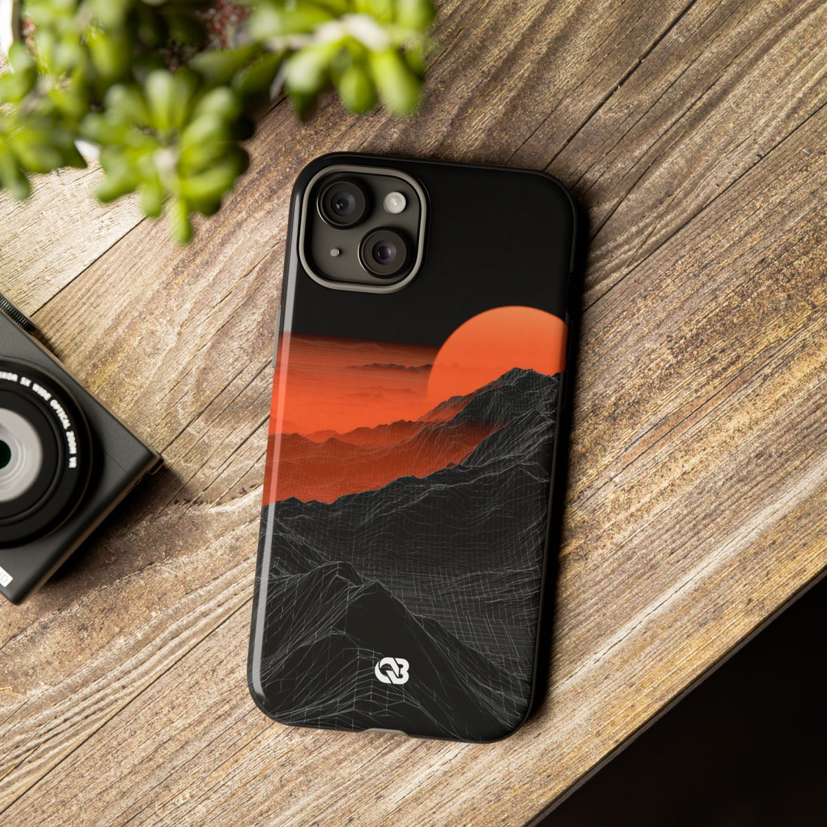 Solar Ridge Mesh · Tough Phone Case for iPhone · Black