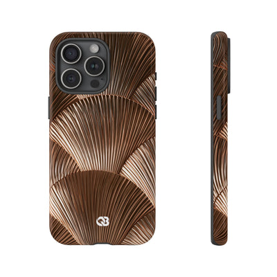 Rose Gilded Fan · Tough Phone Case for iPhone · Gold