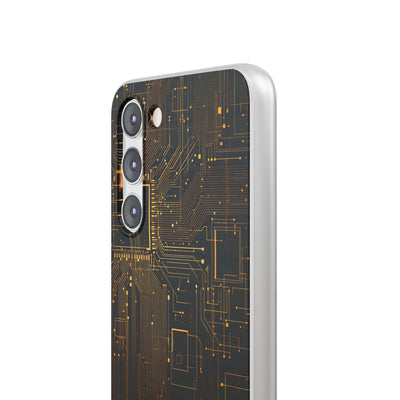Gold Lite Phone Case for Samsung - Amber Core Mainframe