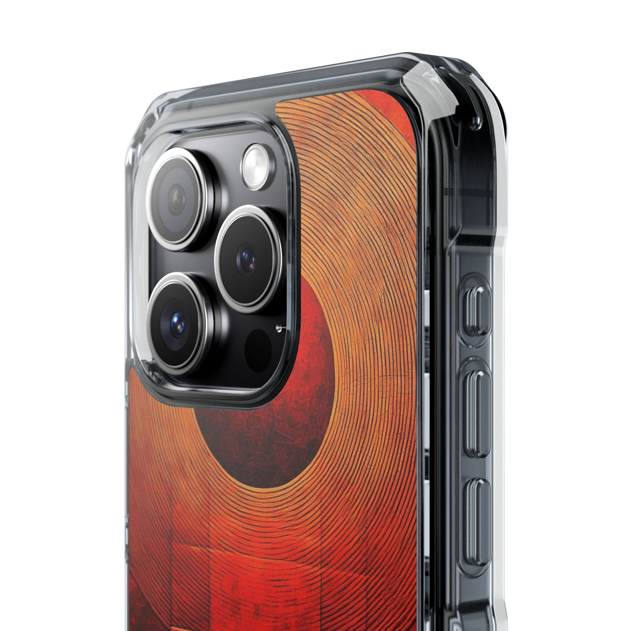 Crimson Orbit iPhone 15 Pro Cover - Impact