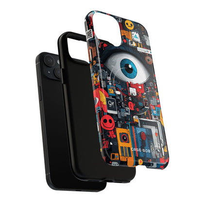 Digital Eye Blue iPhone 15 Plus Case - Tough+