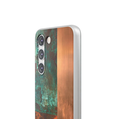 Teal Lite Phone Case for Samsung - Verdigris Copper Slab