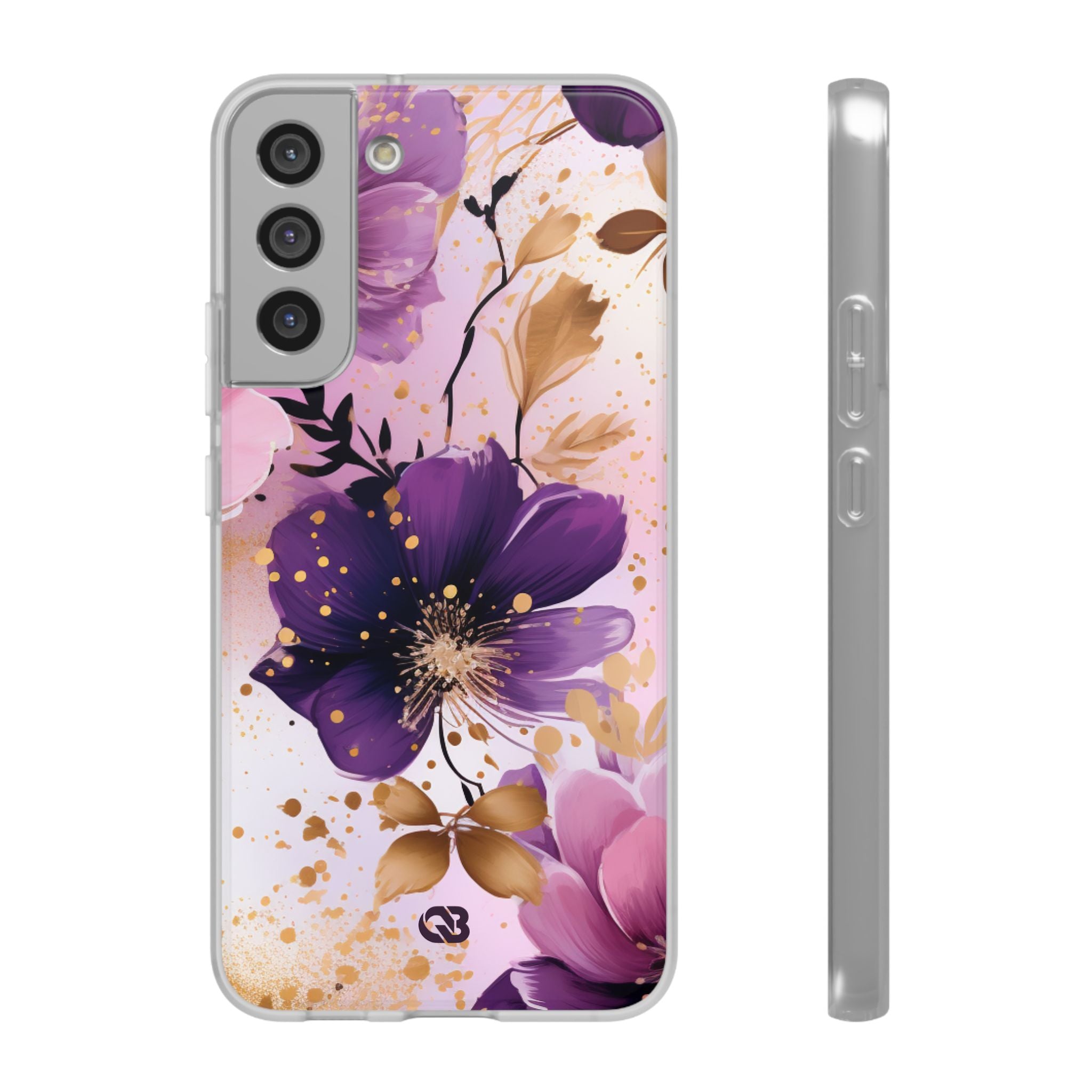 Gilded Violet Bloom · Soft Phone Case for Samsung