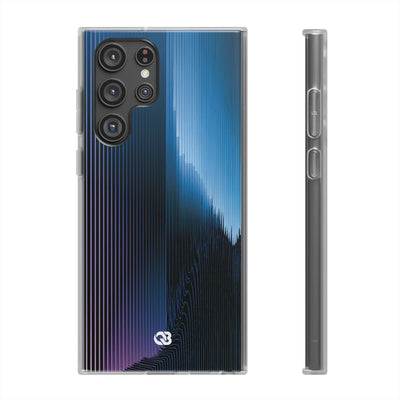 Blue Lite Phone Case for Samsung - Indigo Distortion Wave