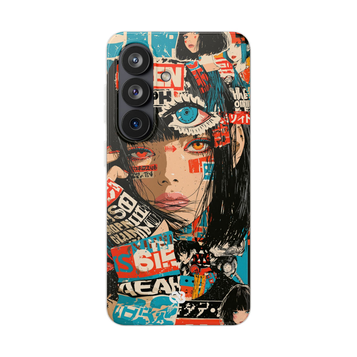 Shibuya Street Collage · Lite Phone Case for Samsung · Red