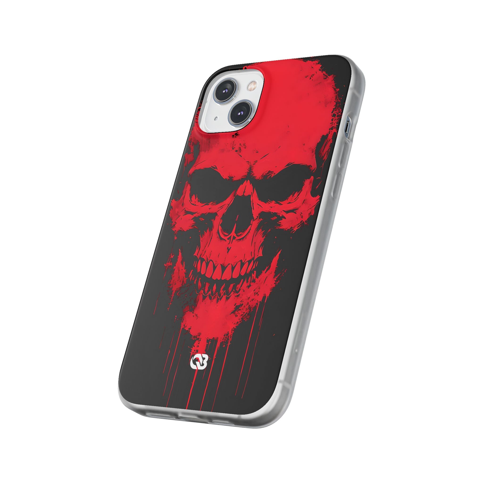 Crimson Street Skull · Soft Custodia per iPhone