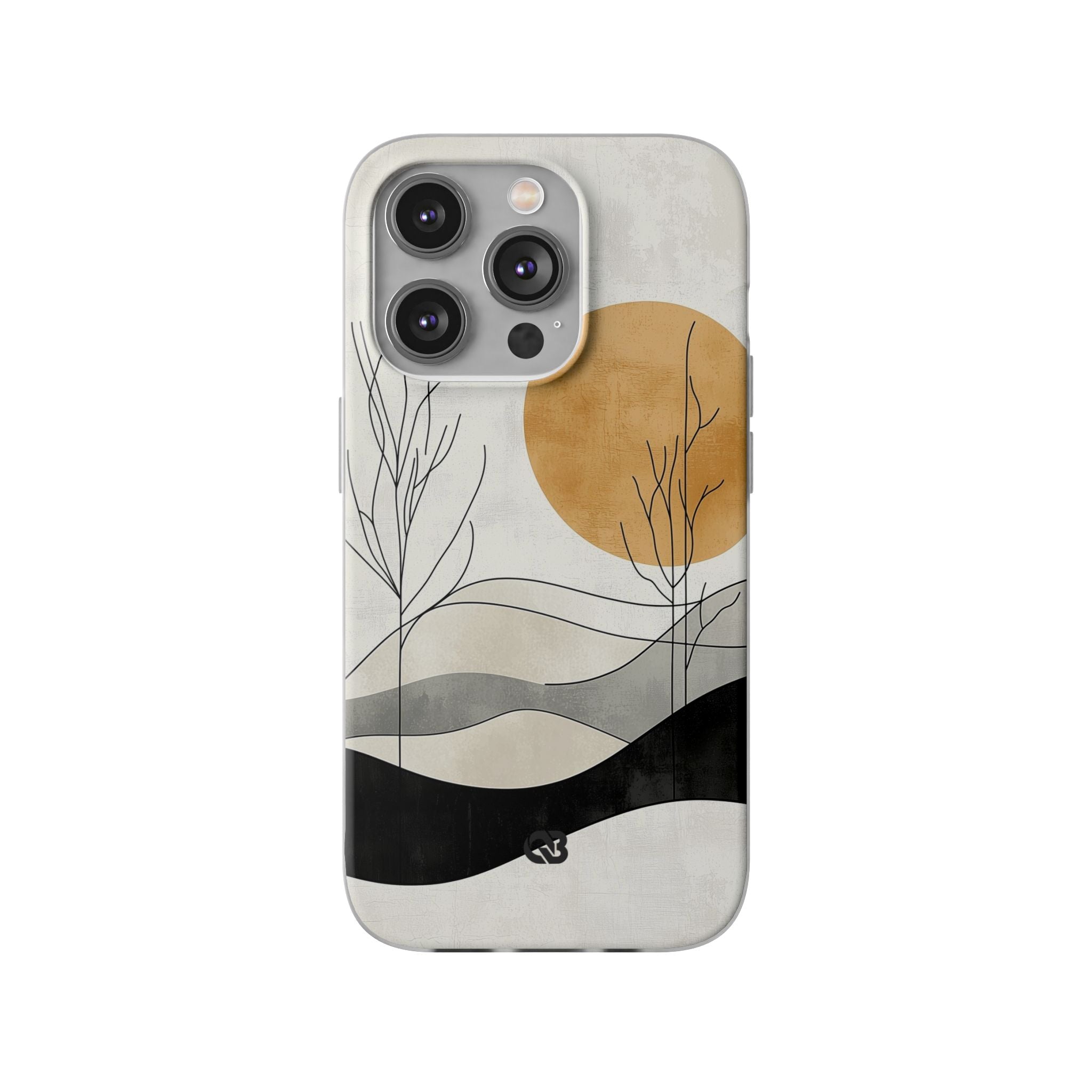 Burnt Horizon Lines · Soft Phone Case for iPhone