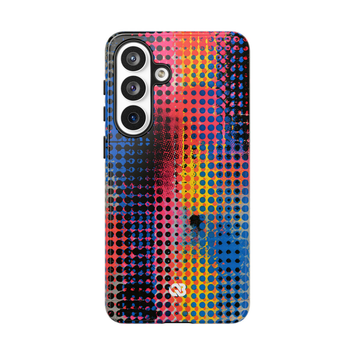 Chromatic Halftone Grid · Tough Phone Case for Samsung · Blue