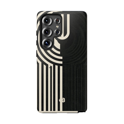 Beige Tough Phone Case for Samsung - Monolith Ivory Signal