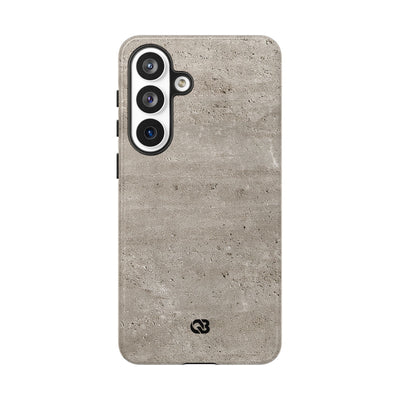 Grey Tough Phone Case for Samsung - Brutalist Stone Grit
