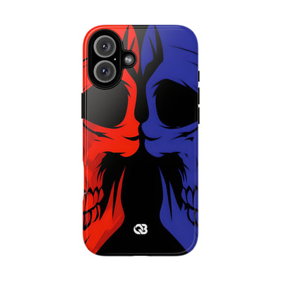 Crimson Cobalt Skulls · Tough Phone Case for iPhone