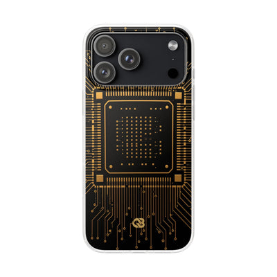 Gold Lite Phone Case for iPhone - Cyber Gold Processor