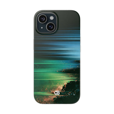 Digital Shoreline Drift · Lite Phone Case for iPhone ·  Teal
