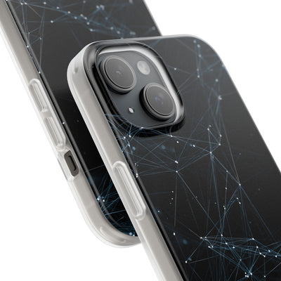 Black Lite Phone Case for iPhone - Arctic Neural Mesh