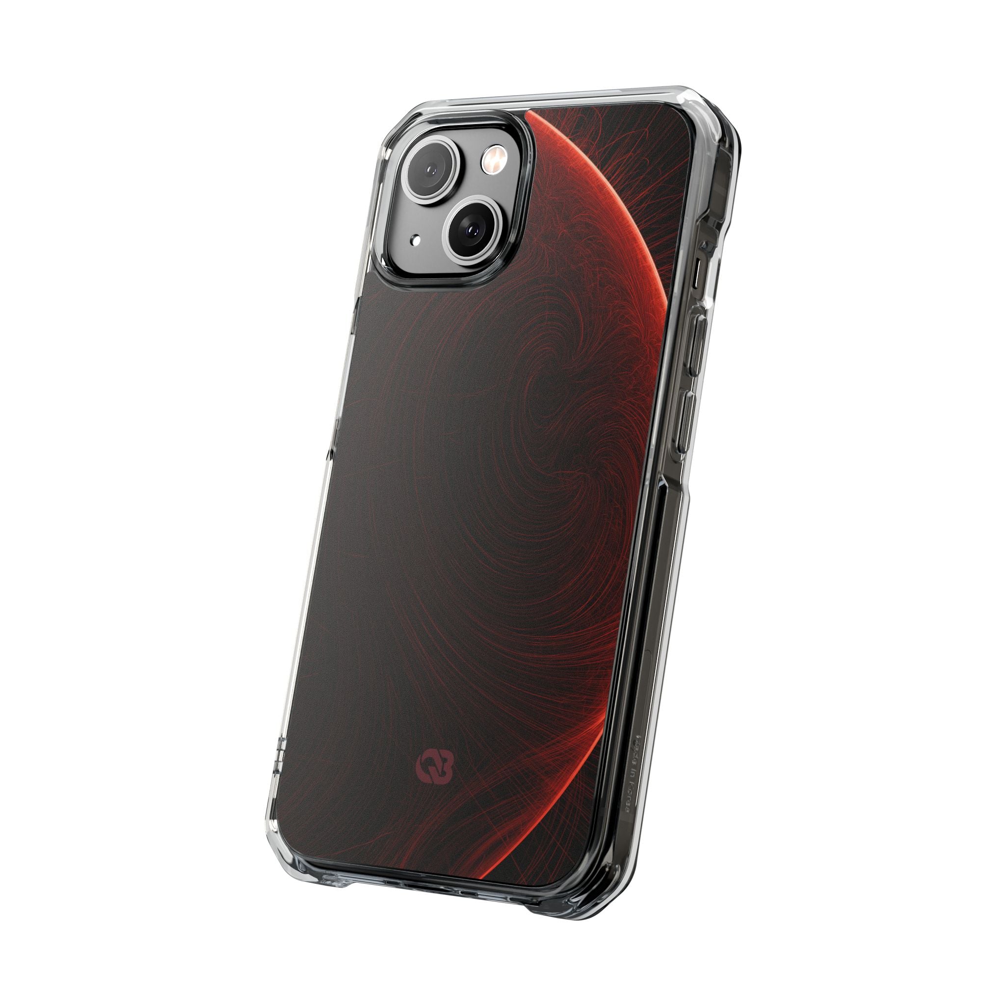 Red Impact MagSafe Phone Case for iPhone - Crimson Flare Flux