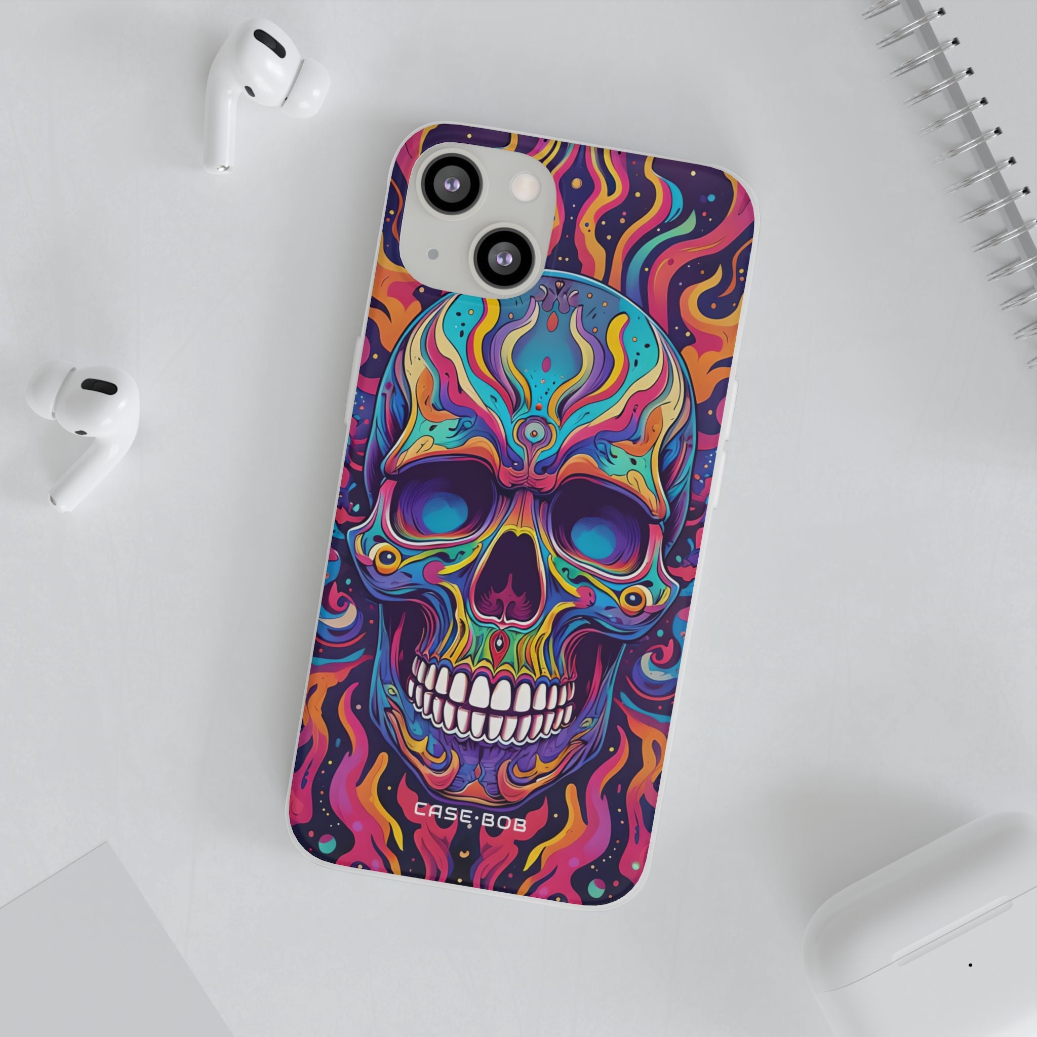 Flaming Skull iPhone 13 - Soft