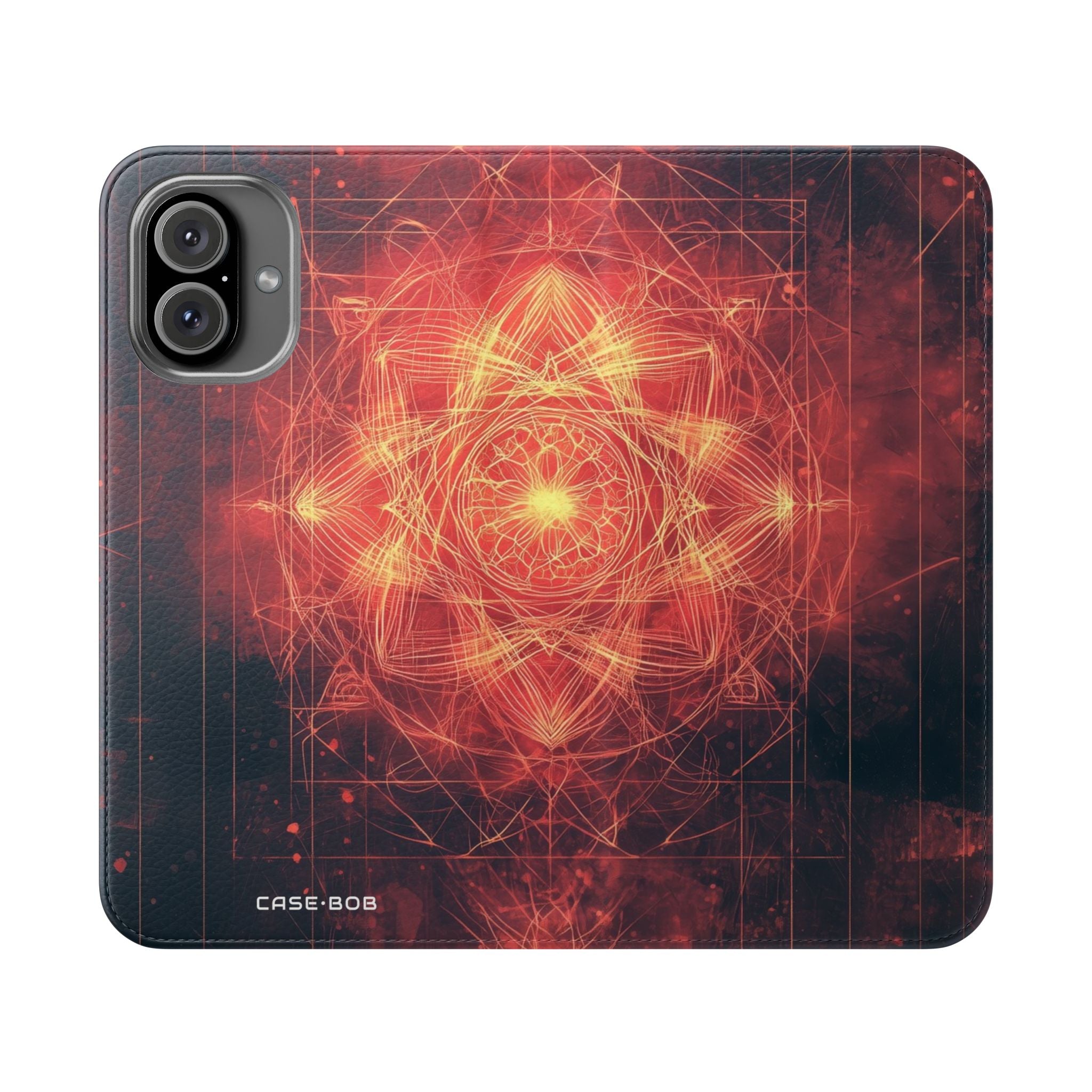 Glowing Mandala - iPhone 16 Plus Case - Wallet