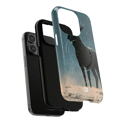 Nordic Boreal Moose · Tough 2.0 Magnetic Phone Case for iPhone · Blue