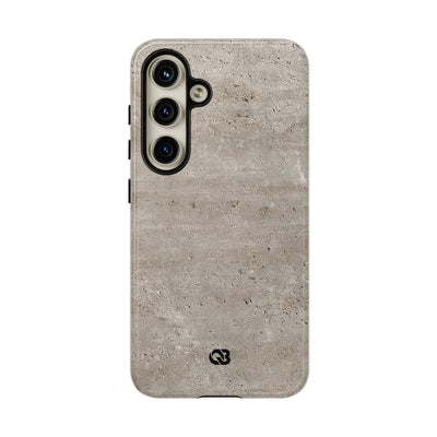 Grey Tough Phone Case for Samsung - Brutalist Stone Grit