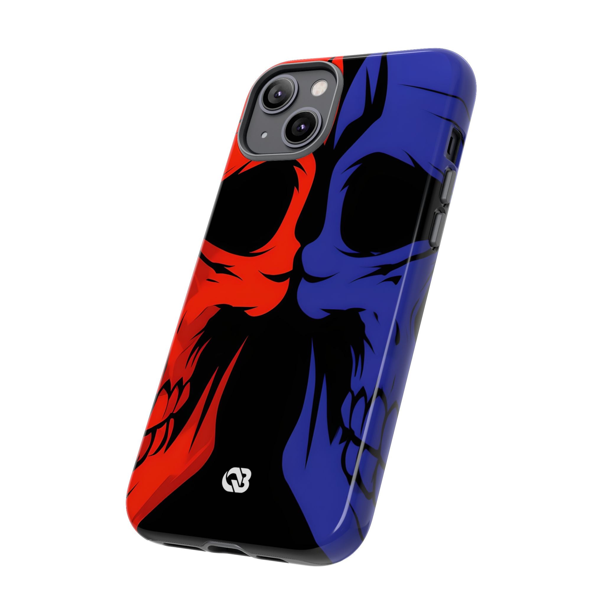 Crimson Cobalt Skulls · Tough Phone Case for iPhone